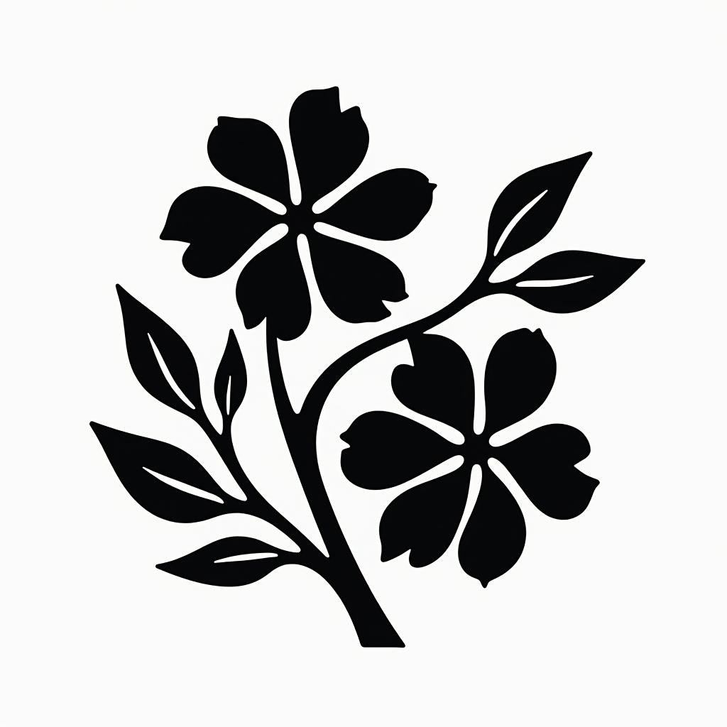 Hawaiian Flower Printable Stencil For Rock Painting – Design A5 – takearockleavearock.com